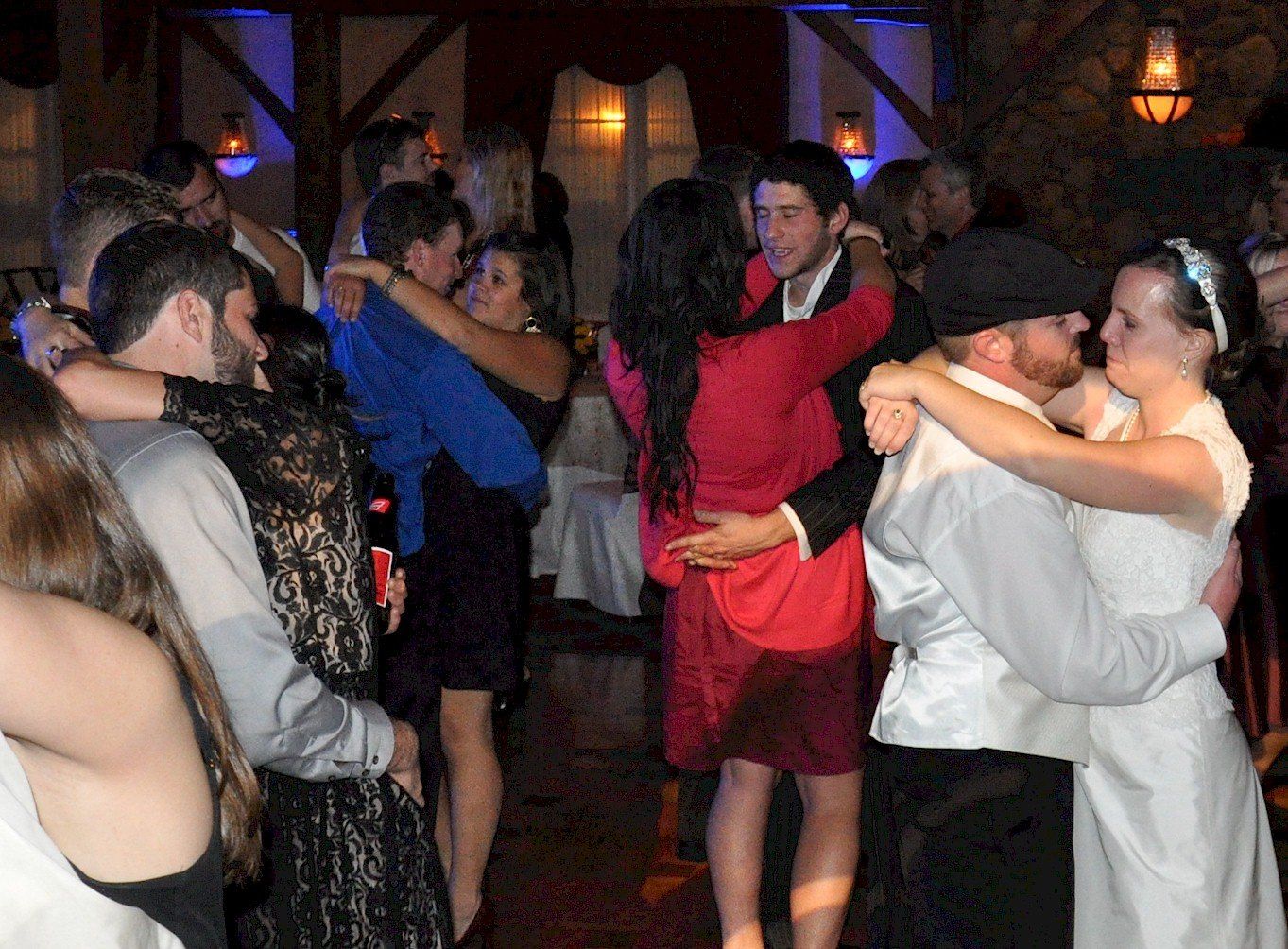 wedding guests DJ dancing at Tewksbury Country Club, Tewksbury, Massachusetts