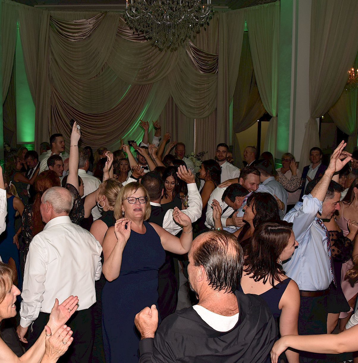 wedding guests RI DJ dancing at Providence G, Rhode Island