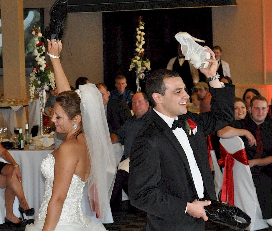 bride and groom first dance maine wedding DJ at Sugarloaf USA Resort, Carrabassett Valley, Maine