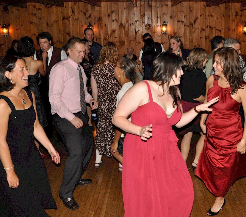New Hampshire wedding dj dancing Alpine Grove, Hollis, NH