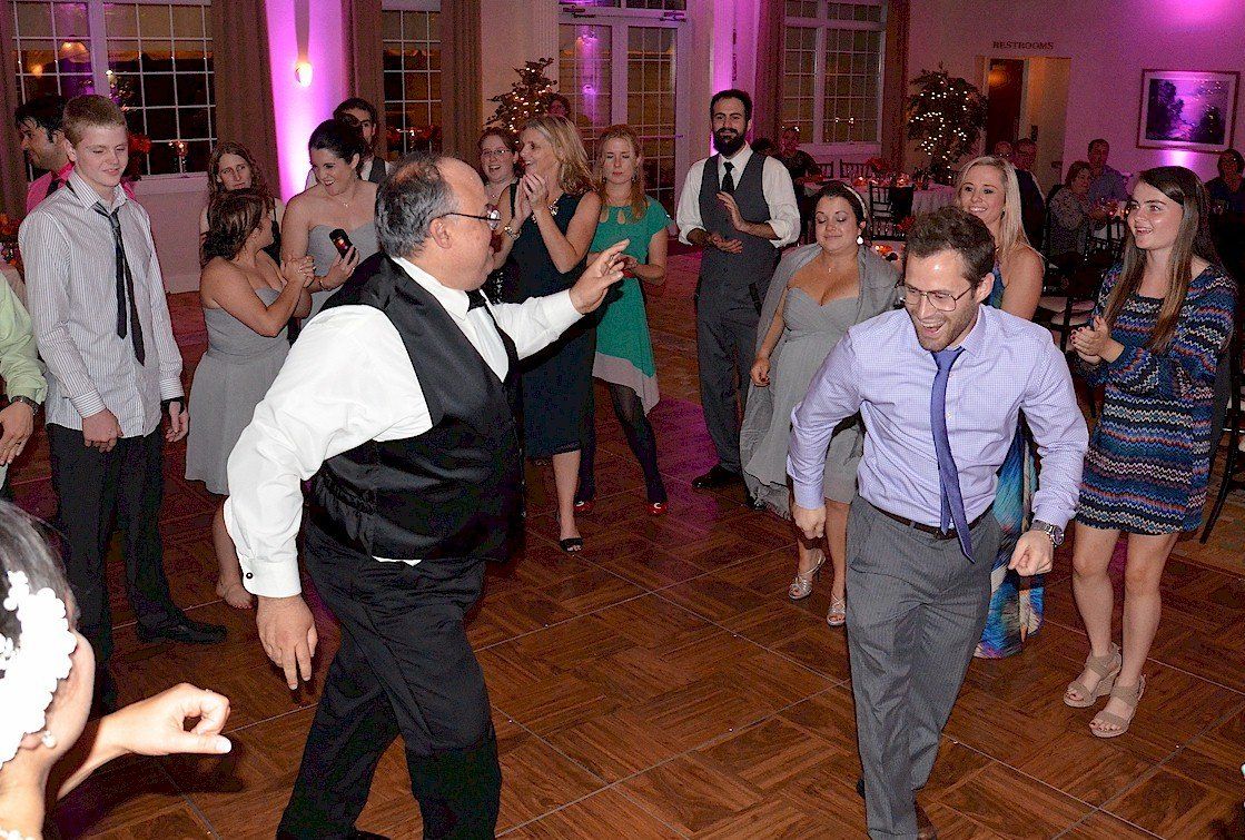 wedding guests dancing at Brookstone Park, Derry, New Hampshire