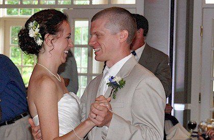 bride and groom dance at the Chase House, Meredith, New Hampshire