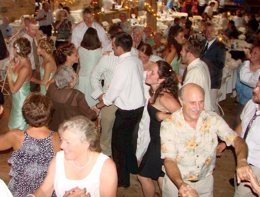 VT wedding DJ guests dance at Colonel Williams Inn, Marlboro, Vermont