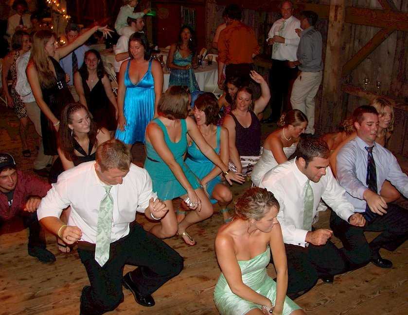 wedding guests VT DJ dancing at Colonel Williams Inn, Marlboro, Vermont