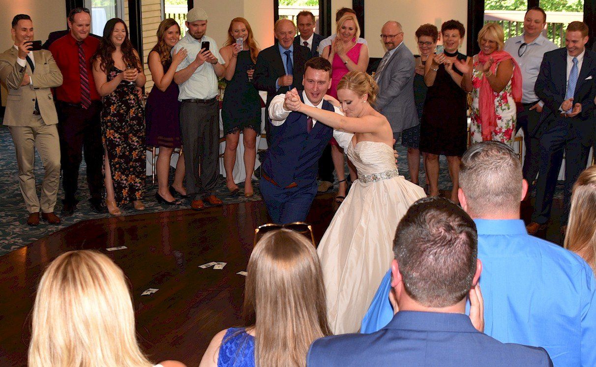bride and groom first dance at Granite Rose, Hampstead, NH
