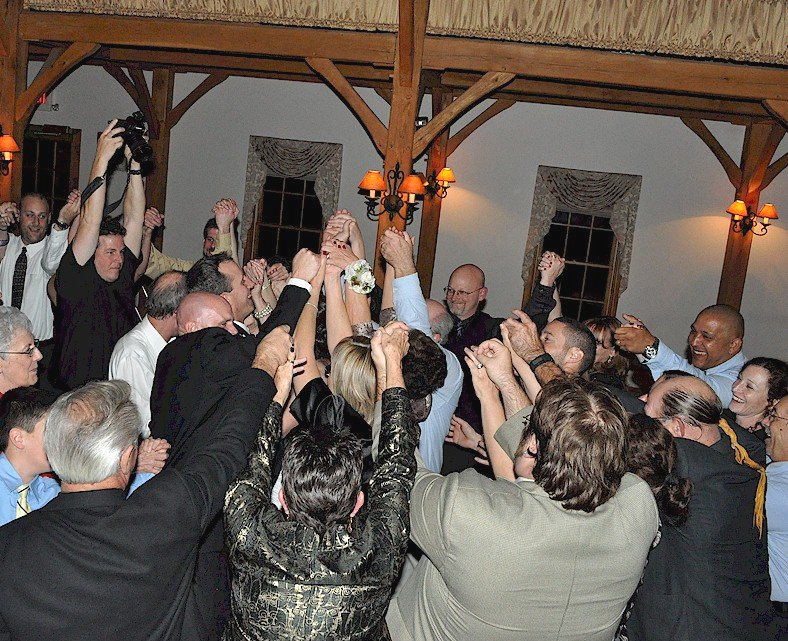 wedding guests dancing at Harrington Farm, Princeton, MA
