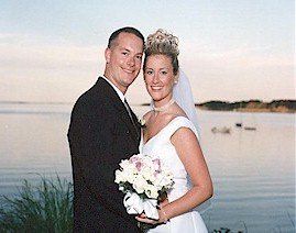 wedding newlyweds DJ bride and groom at Wequassett Resort, Chatham, Massachusetts, Cape Cod