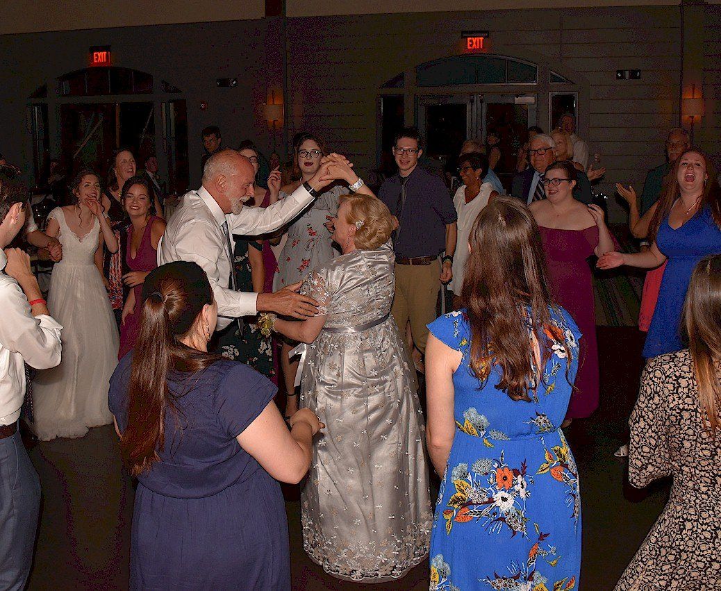 DJ married couples dance at LaBelle Winery, Amherst, New Hampshire