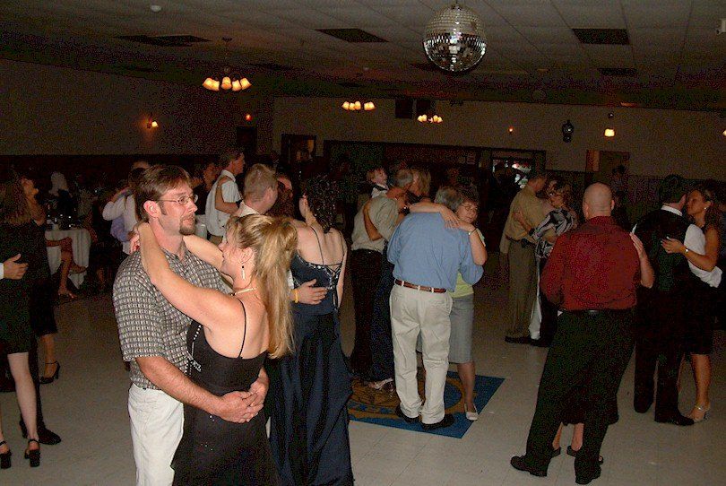 wedding guests dancing at Martel Roberge Function Center, Rollinsford, New Hampshire