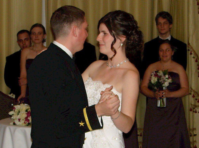 bride and groom first dance DJ at Newport Officer's Club, Newport Naval Station, RI