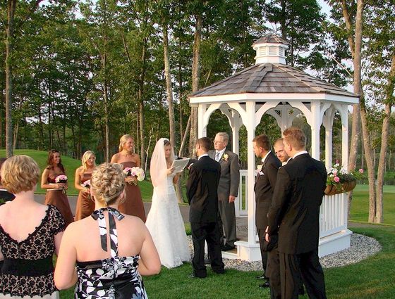 Wedding Ceremony at The Oaks Golf Links, Somersworth, NH