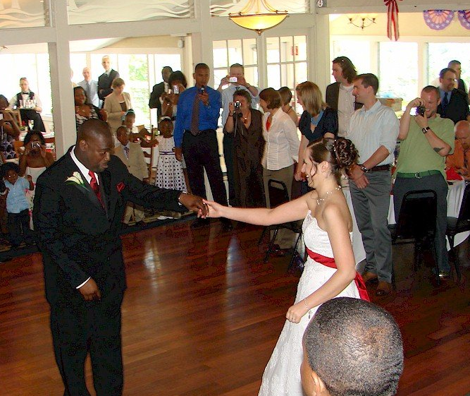bride and groom first dance MA wedding DJ at Point Breeze Boat Club, Webster, Massachusetts