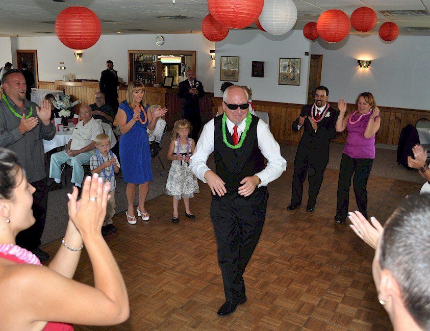 wedding guests dancing at The Portsmouth Elks Hall, Portsmouth
