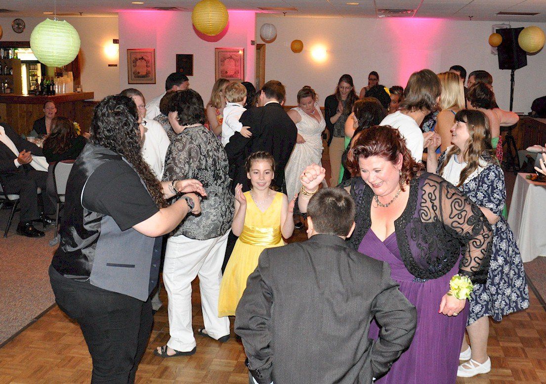 NH wedding DJ dance floor fun at The Portsmouth Elks Hall, Portsmouth
