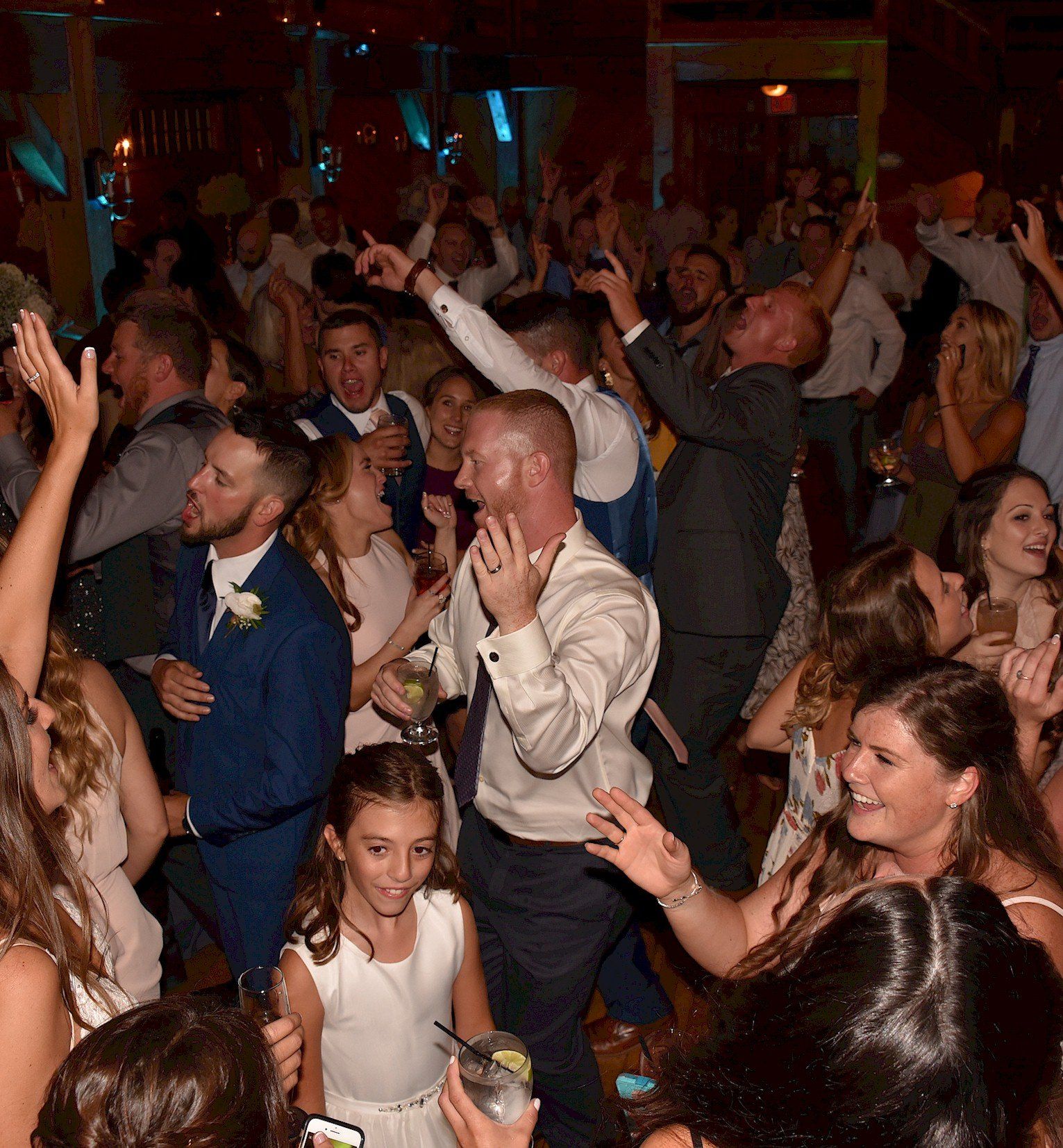 Wedding Party Dance DJ dance at Red Lion Inn, Cohasset, Massachusetts