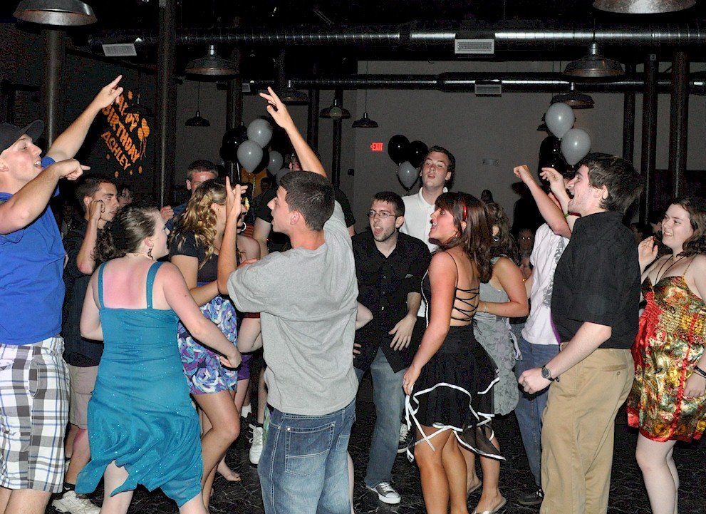 NH wedding DJ guests dancing at The Rivermill, Dover, NH