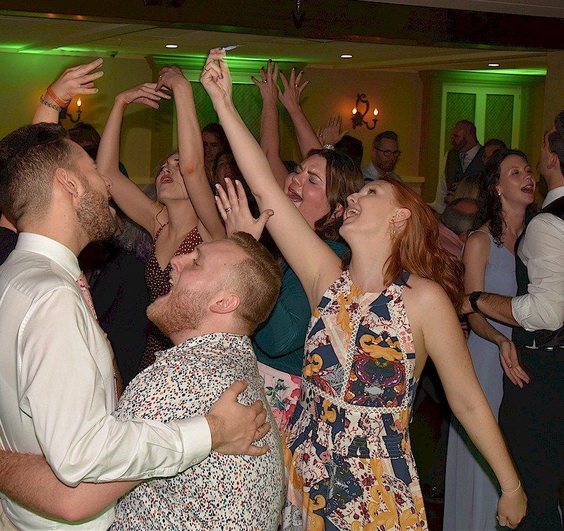 MA wedding DJ guests dancing at The Villa At Ridder Country Club, East Bridgewater, Massachusetts
