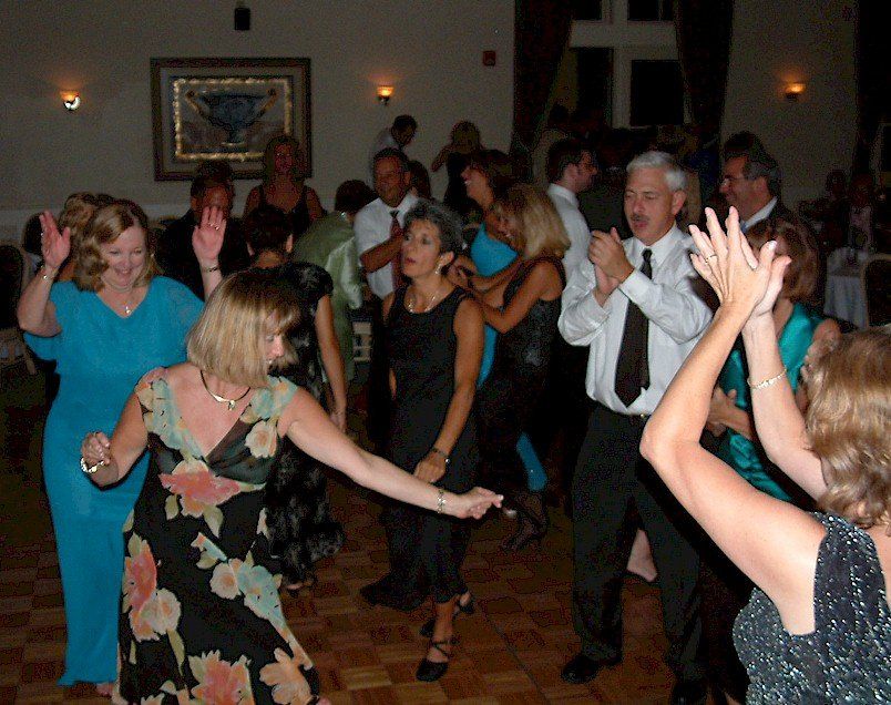MA wedding DJ guests dancing at Waverly Oaks Golf Club, Plymouth, MA