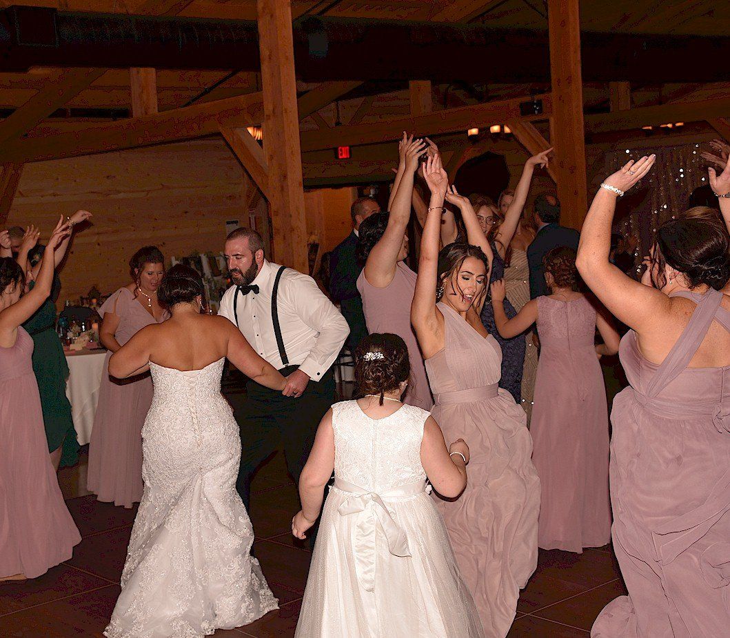 bride and groom dancing at Barn At Bull Meadow, Concord, NH