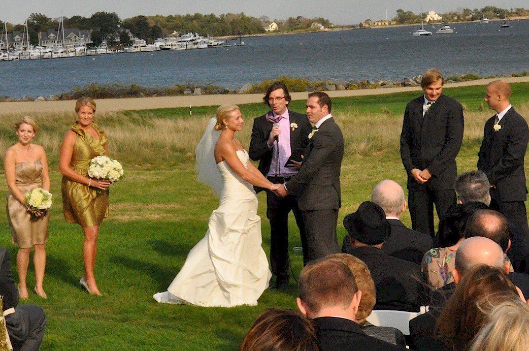 wedding ceremony at Wentworth By The Sea Country Club of New Castle, NH