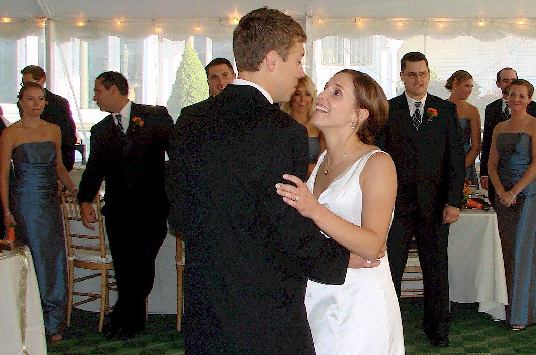 bride and groom first dance at Wentworth By The Sea Country Club of New Castle, NH