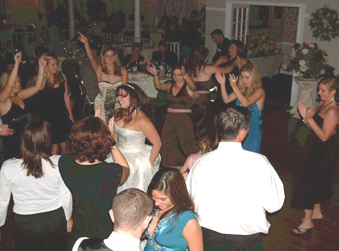 MA wedding DJ guests dancing at Cape Club Resort, East Falmouth, Massachusetts cape cod