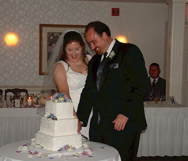 wedding ceremony at York Harbor Inn, York Harbor, Maine