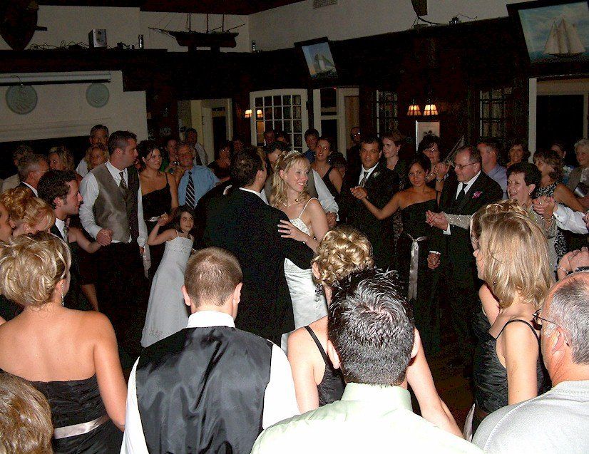 bride and groom first dance DJ at York Harbor Reading Room, York Harbor, Maine