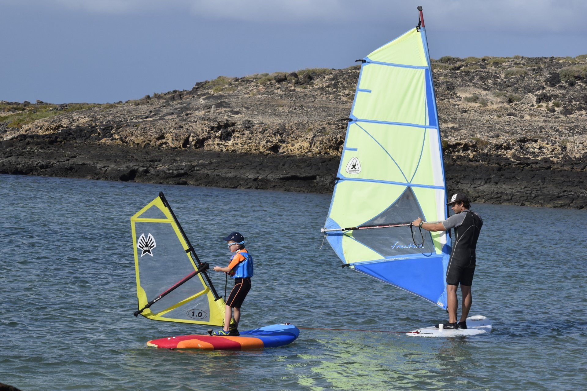 family windsurf course, windsurf classes, windsurf kids