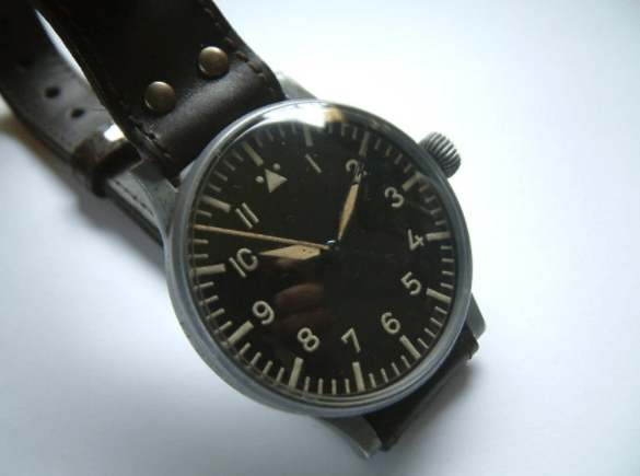 SOLD: Stowa WW2 Luftwaffe B-Uhr Navigation Watch 1st. Pattern Dial