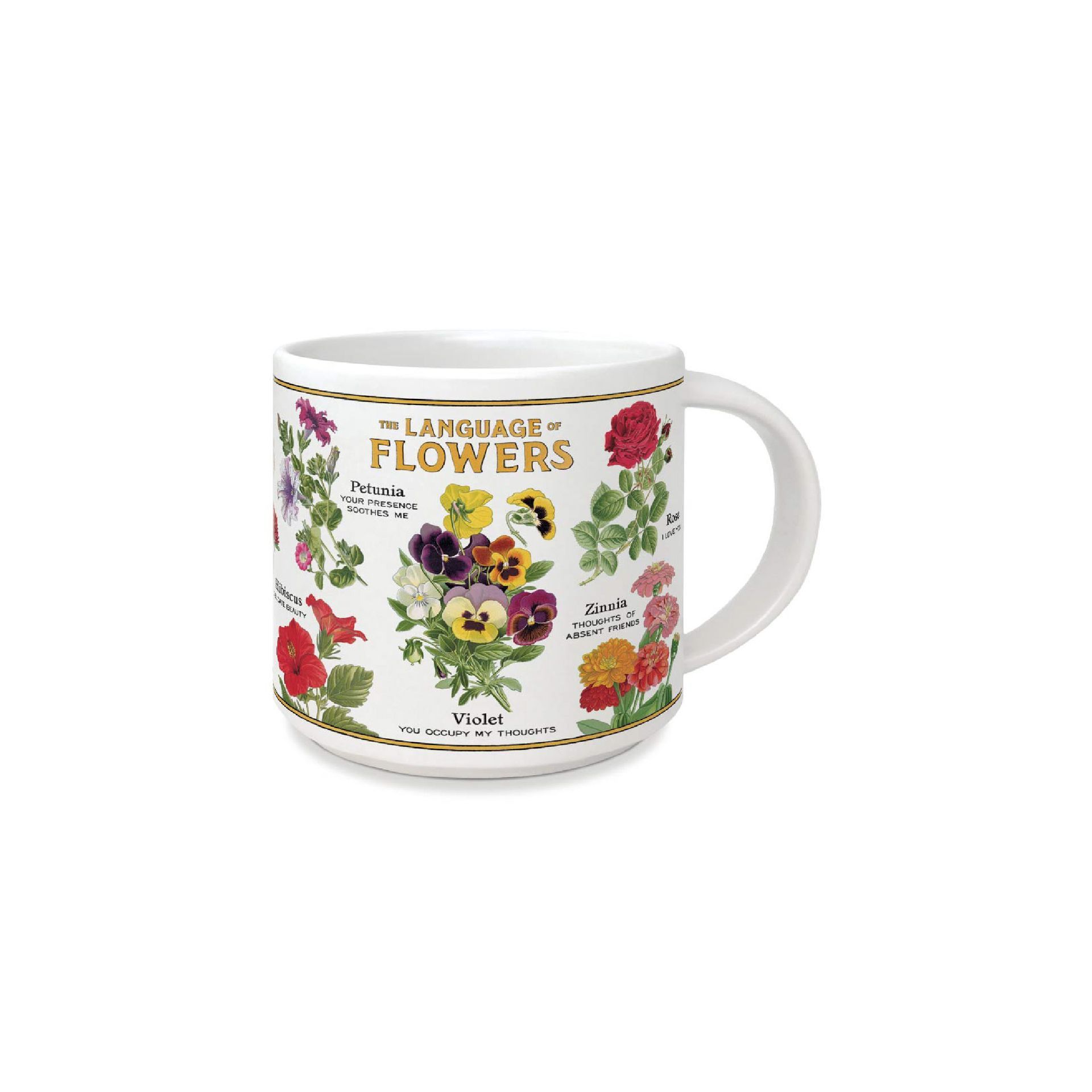 Caneca Vintage Language of Flowers