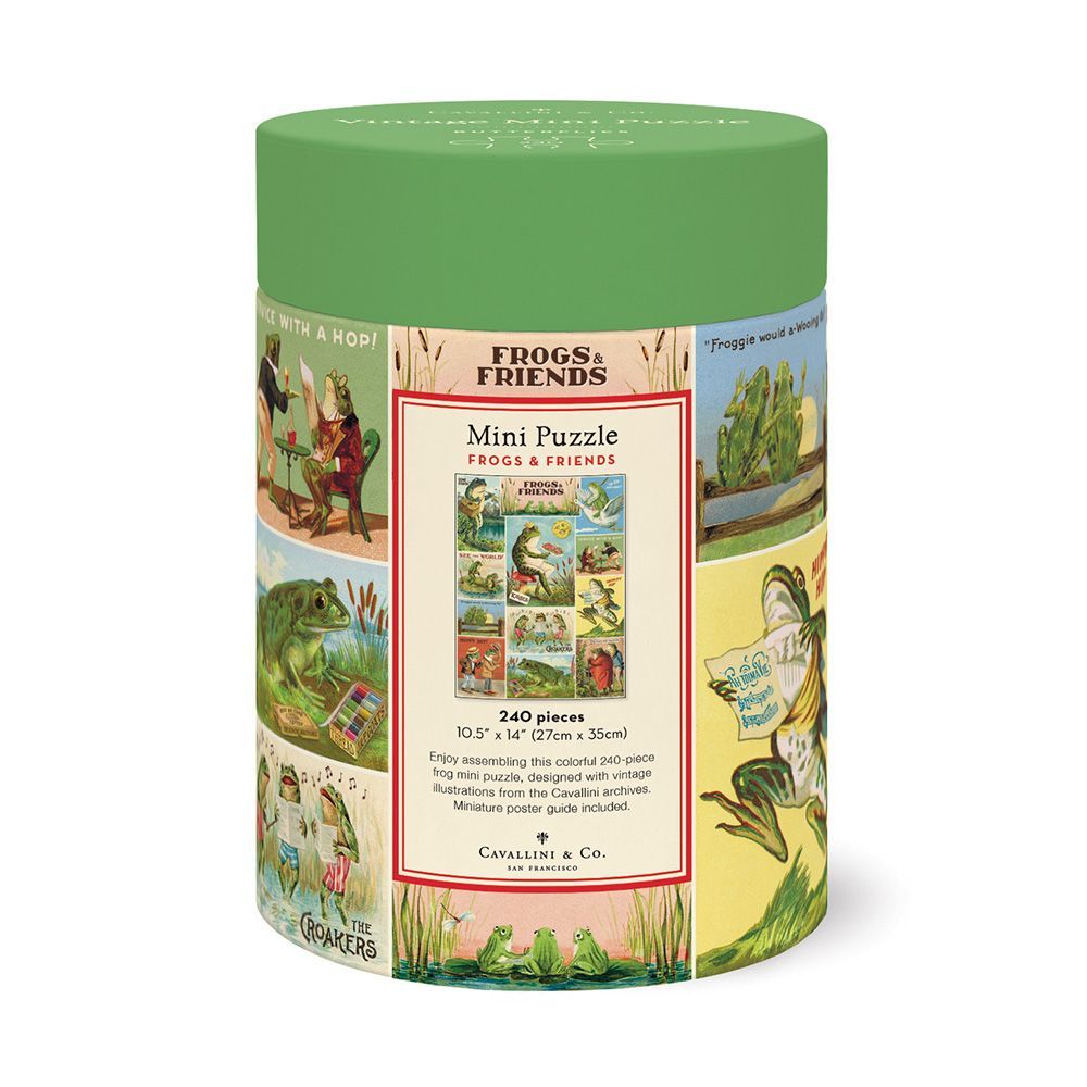 Puzzle Vintage Frogs & Friends 240 Peças (27X35cm)