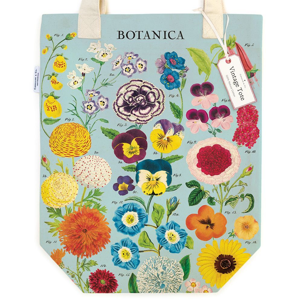 Tote Bag Vintage Botanica (33X40.5cm)