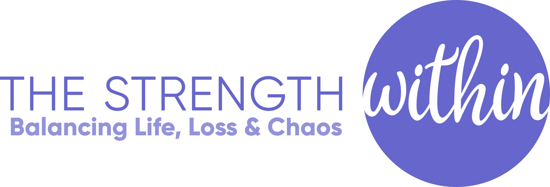 Logo: The Strength Within - Balancing Life, Loss & Chaos