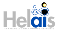 A logo for helais enabling a synchronous response