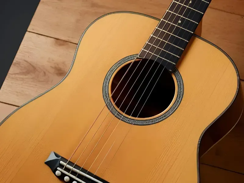 Image of a guitar strings.