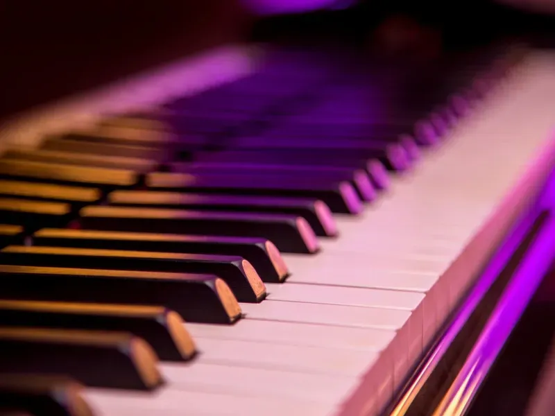 Image of a keyboard piano keys.