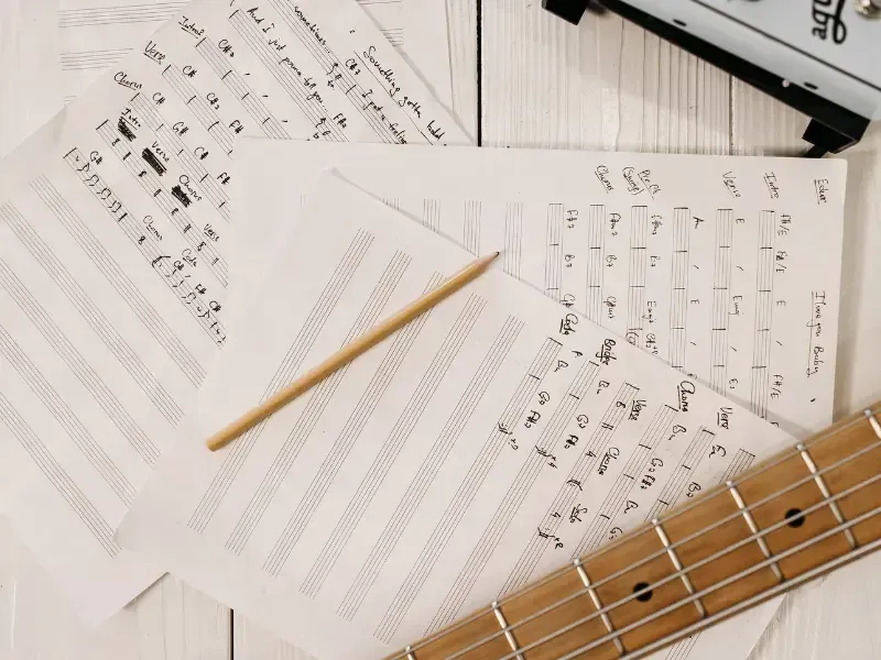 Image of guitar chords.