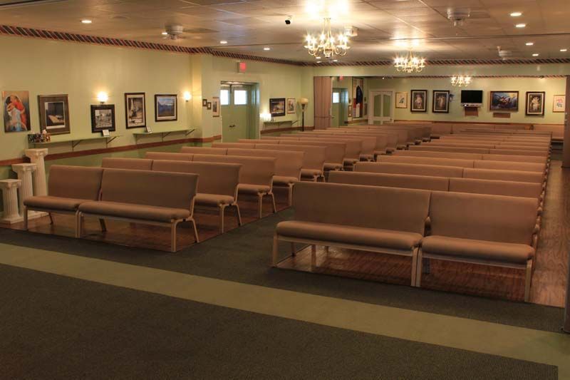Interior and exterior photos of Cheatham County Funeral Home