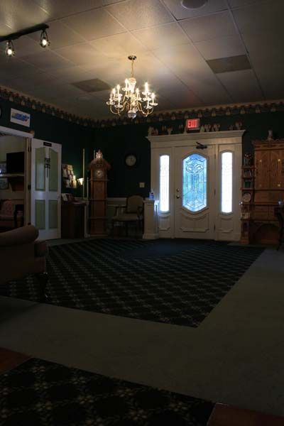 Interior and exterior photos of Cheatham County Funeral Home