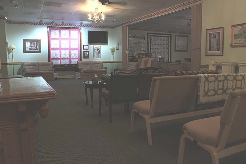 Interior and exterior photos of Cheatham County Funeral Home