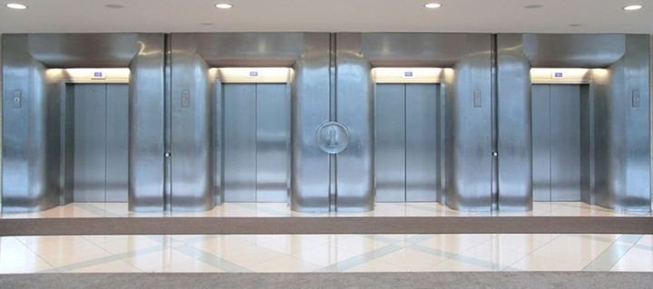 Image of 4 commercial lifts in chrome finish