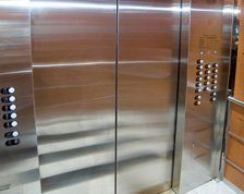 Image of smart lift doors from inside the cabin