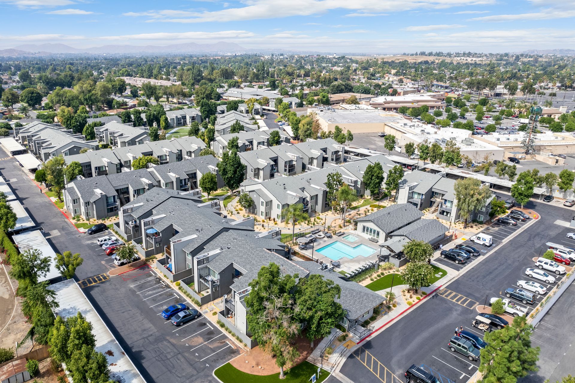 The James entire community from above