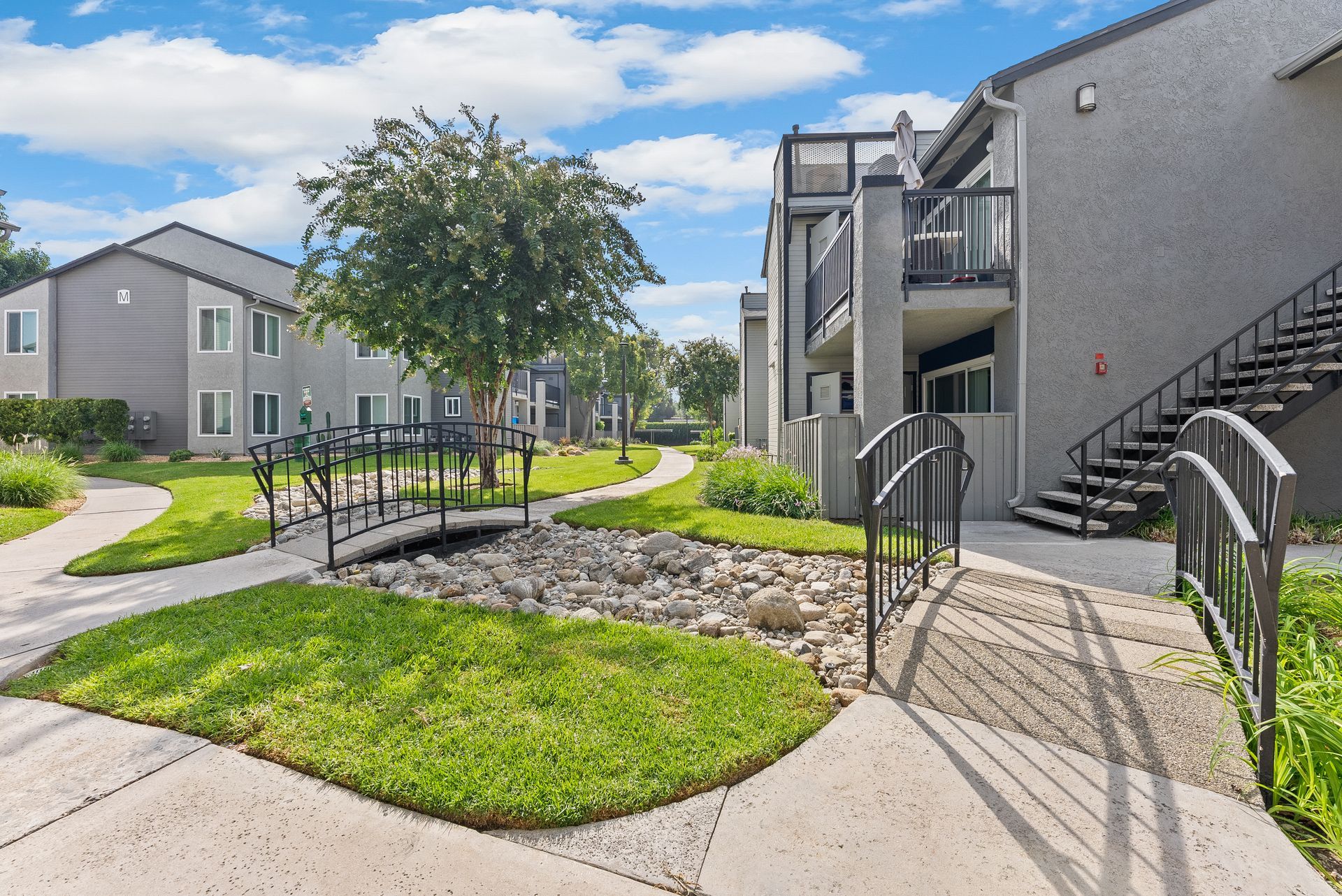 The James bridges and pathways