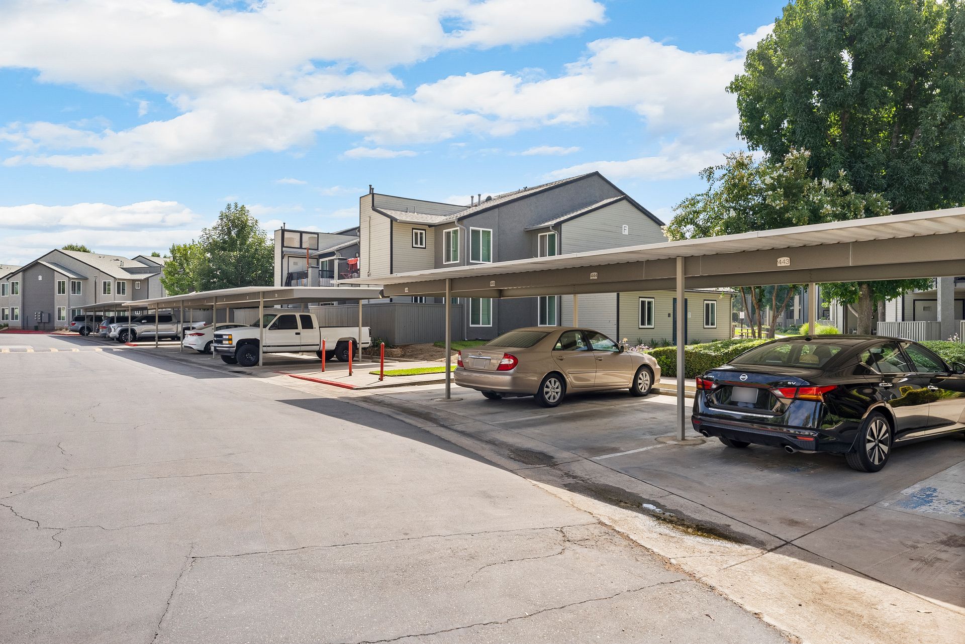 The James parking carports