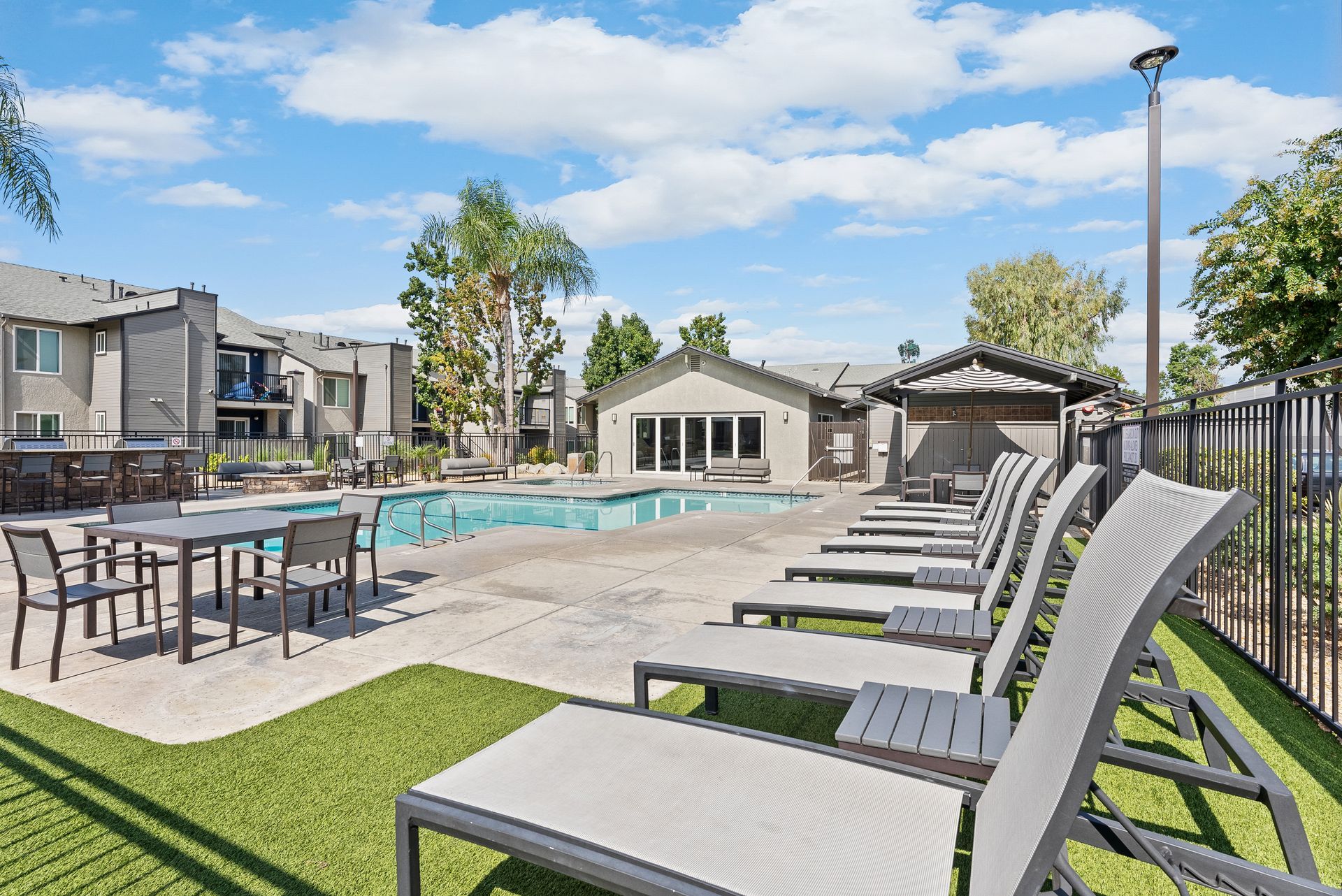 The James pool and lounge chairs