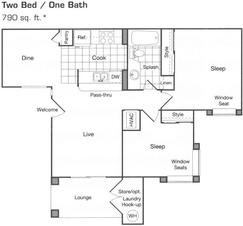 2 Bed | 2 Bath