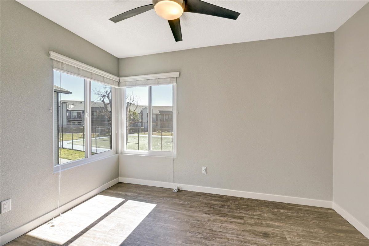 The James bed room and window