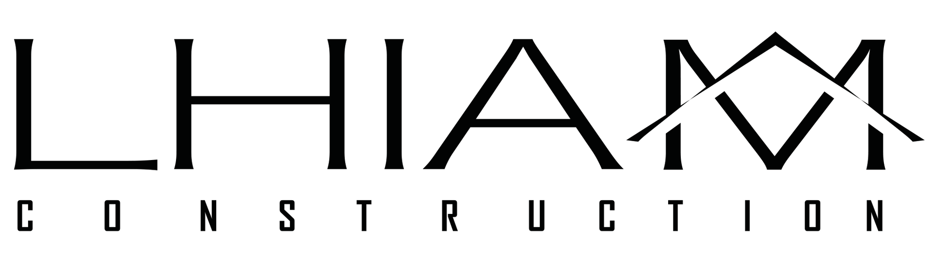 Un logo noir et blanc pour la construction lhiam
